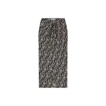 NANUSHKA Twist front Printed Sarong Skirt