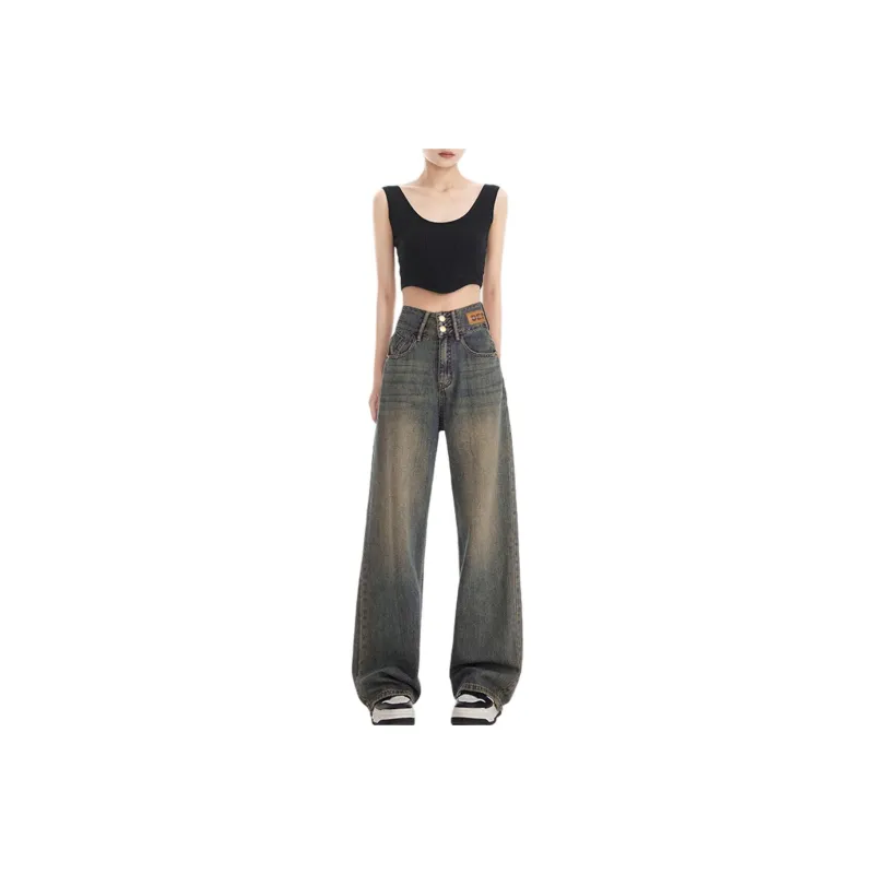 Weixi Jeans Women's Washed Color-0