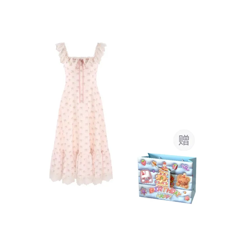 TWOPLUMGIRLS Sleeveless Dress Women's Pink-0