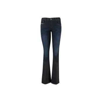 DIESEL Logo Plaque Demin Flared Jeans