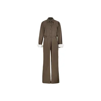 YOEYYOU Jumpsuit Women's Dark Brown