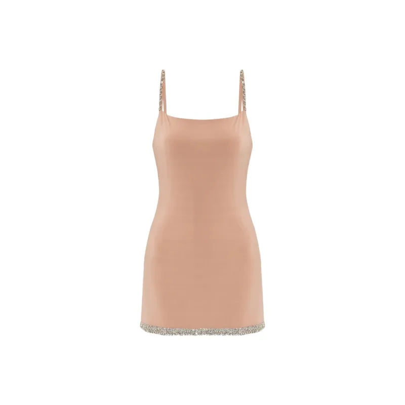 AMIRI Crystal embellished Slip Dress-0
