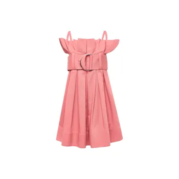 JW Anderson Belted Pleated Mini Dress