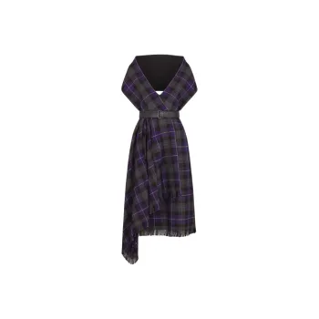 DIOR Mid Length Belted Dress