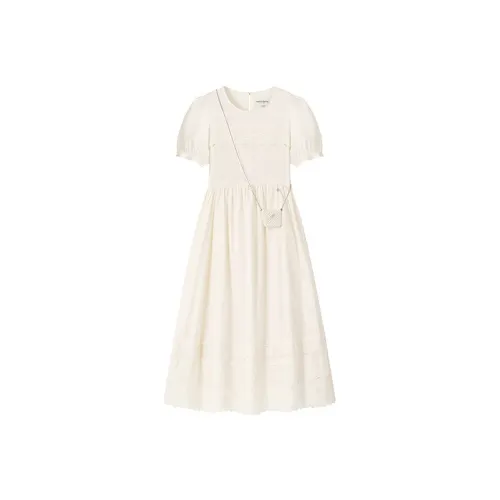 Teenie Weenie Long Sleeved Dress Women's Khaki