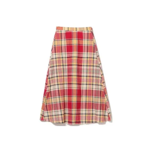 Beams Casual Long Skirts Women's Red