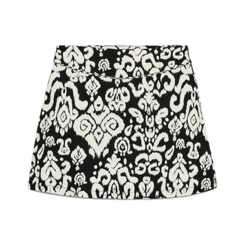 ZARA Casual Shorts Women's White/Black-0