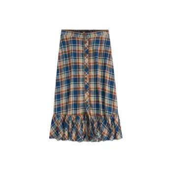 Polo Ralph Lauren Sadie Cotton linen Blend Skirt