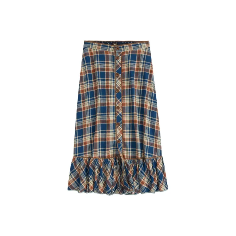 Polo Ralph Lauren Sadie Cotton linen Blend Skirt-0