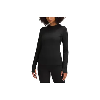 Lululemon Fleece Reflective Running Hoodie Workout Clothing Women's Black