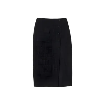 Sandro High waist Tweed Skirt