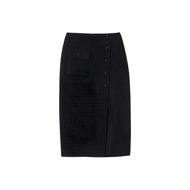 Sandro High waist Tweed Skirt-0