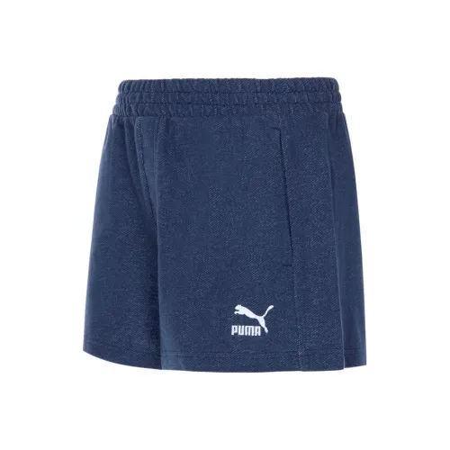 PUMA CLASSICS Denim Shorts Women's Blue