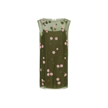FENDI SS24 Sleeveless Dress Women's Green