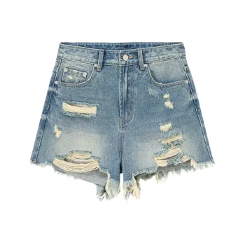 NO ONE ELSE Denim Shorts Women's