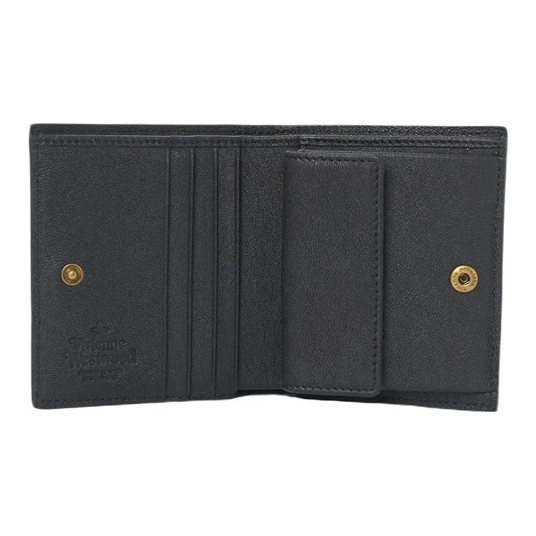 Vivienne Westwood Leather Wallet Women's Black-3