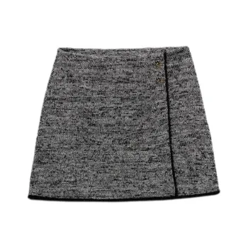 ZARA Casual Short Skirts Women's Zebra Print Gray