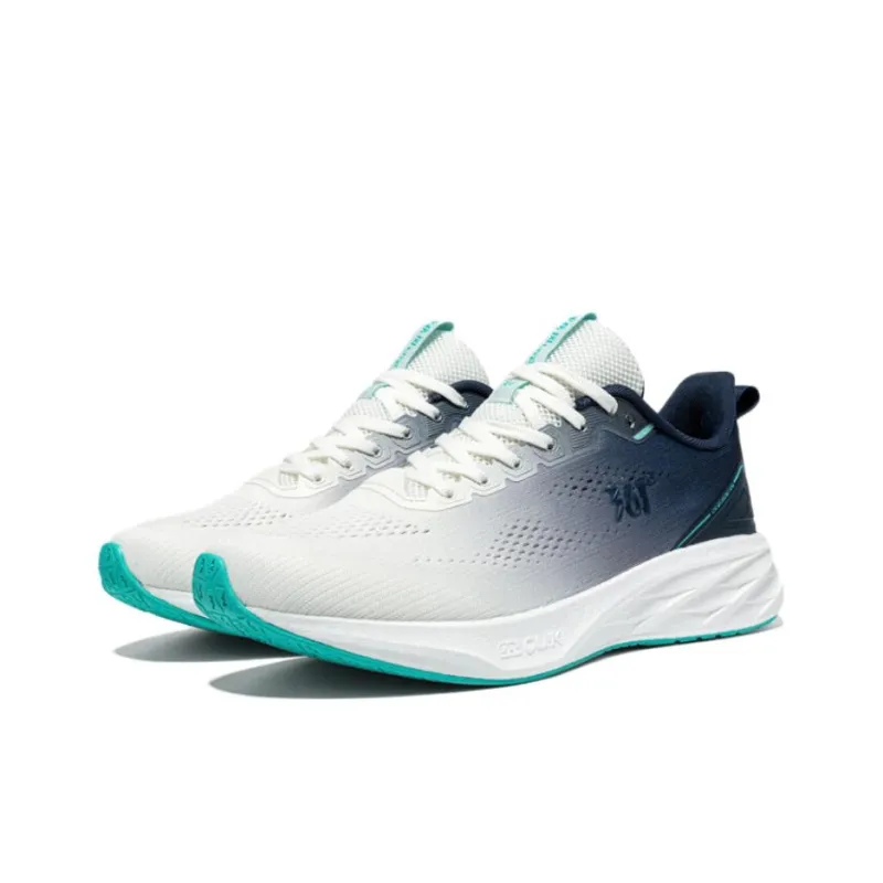 361° Wear resistant And Lightweight Low Top Casual Running Shoes Men's White Blue-3