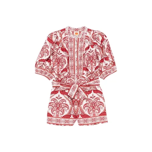 Farm Rio Jumpsuits Women's Red
