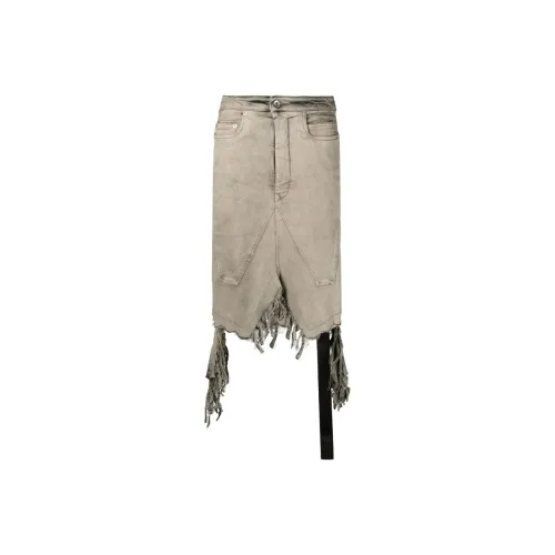 Rick Owens DRKSHDW Denim Short Skirts Women's Mineral Gray