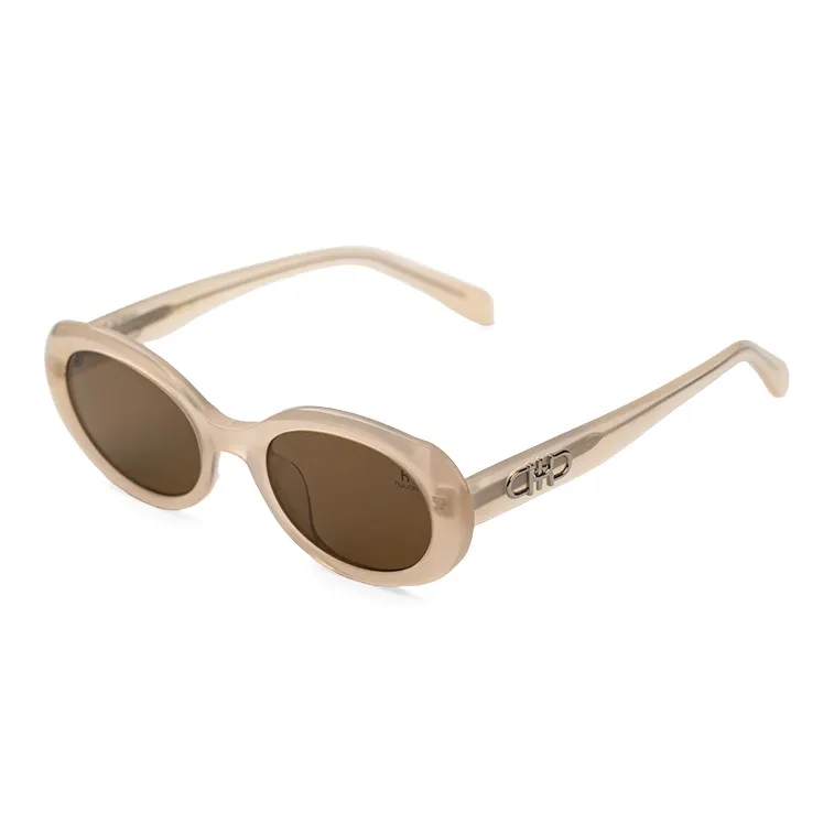 HELEN KELLER Plate Frame Cat Eye Sunglasses Unisex-10