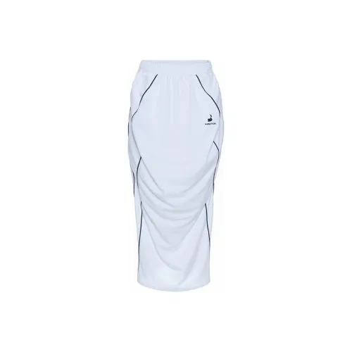 PushBUTTON Casual Long Skirts Women's White
