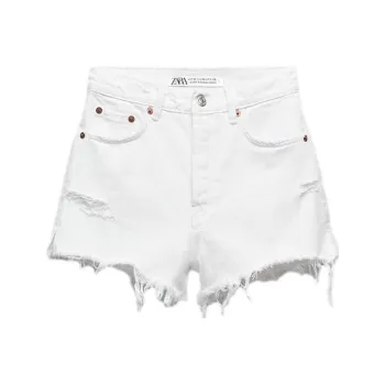 ZARA Denim Shorts Women's White