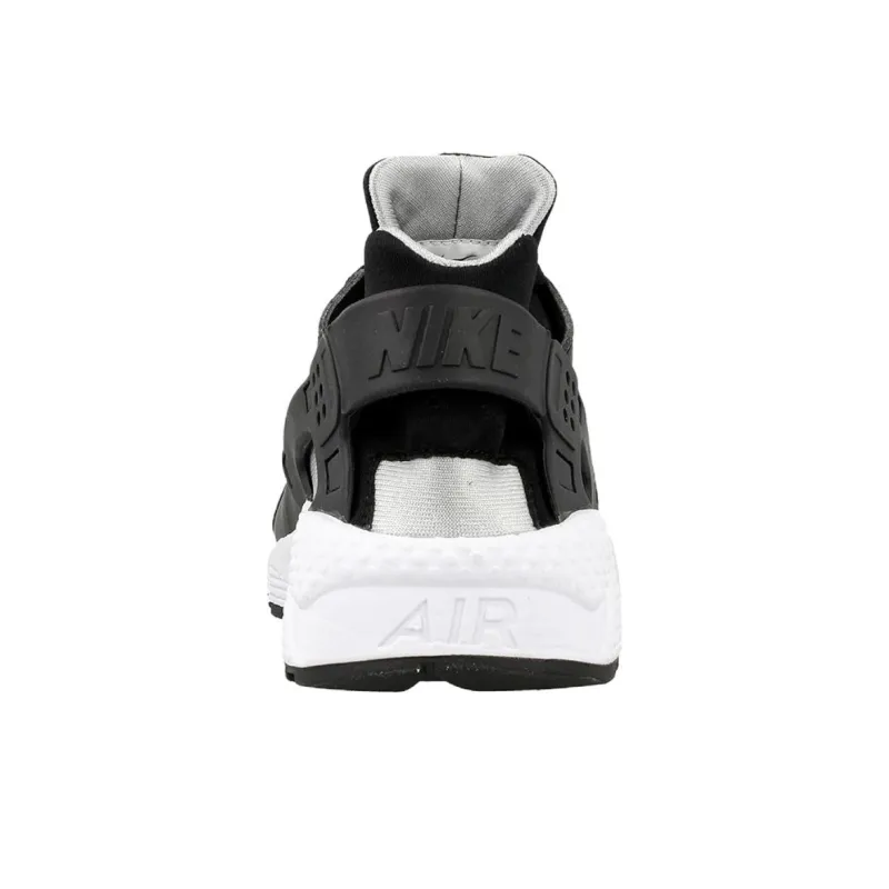 Nike Air Huarache Run Black Flat Silver White-3