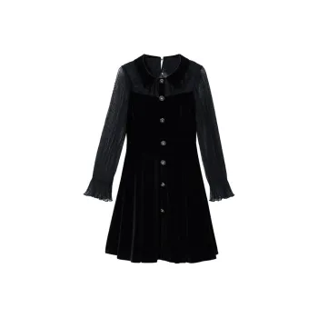 NINE WEST Long Sleeved Dresses Women's Black