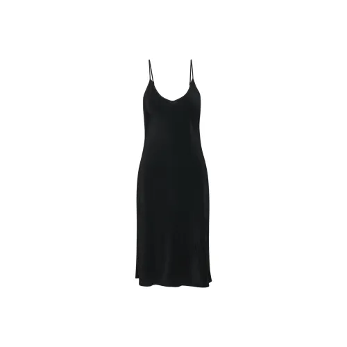 ARITZIA Wilfred Secret Midi Slip Dress Slip Dresses Women's BLACK/Black