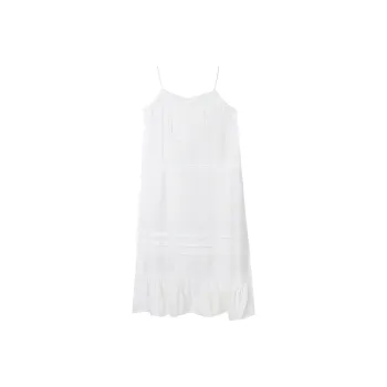 XINBANGBANG Slip Dresses Women's Beige