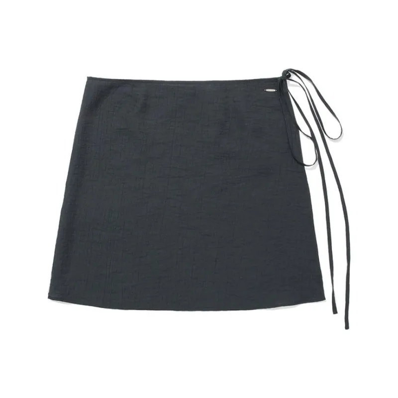 COVERNAT Casual Short Skirts Women's Charcoal Gray-0