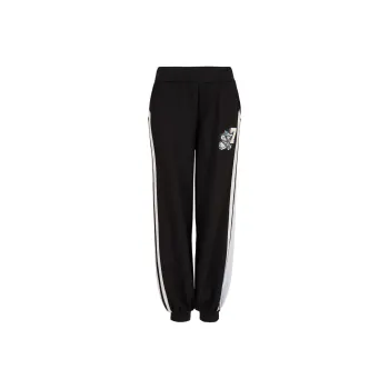EMPORIO ARMANI EA7 SS24 Sports Pants Women's Black