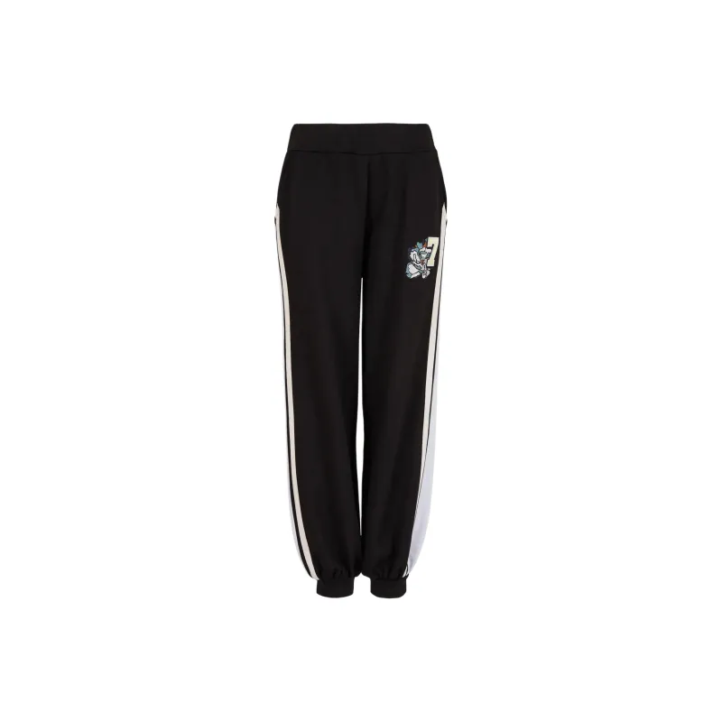 EMPORIO ARMANI EA7 SS24 Sports Pants Women's Black-0