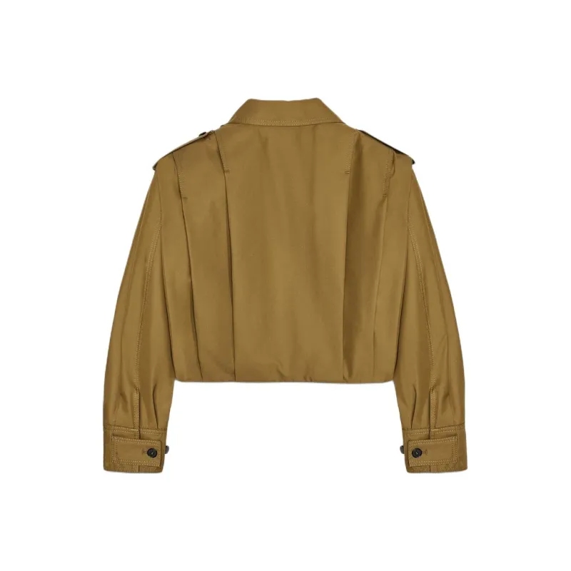 ZARA ZW Series Jackets & Coats Women's Olive Green-1