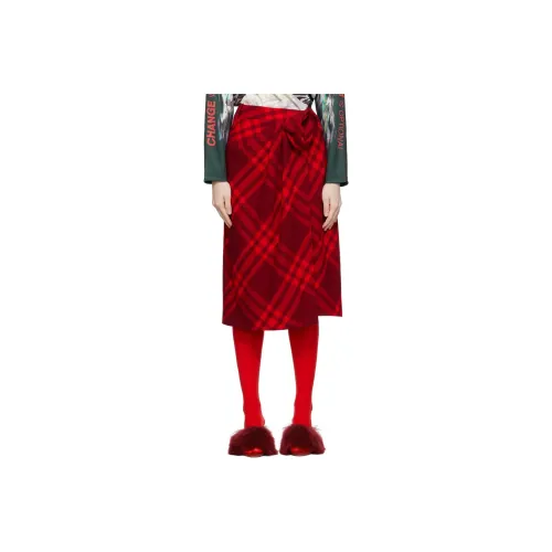 Burberry Vintage goggles Frayed-Edge Skirt