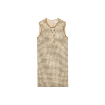 Self portrait Embellished Bouclé Mini Dress