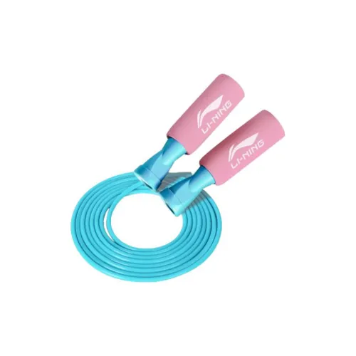 LiNing Aerobic Fat Reduction Non Countable Jump Ropes Fitness Crowd PVC Rope, Foam+PP Controller Cord Length 2.8m Pink