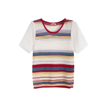 Tonlion Knitwear Women's White Tone