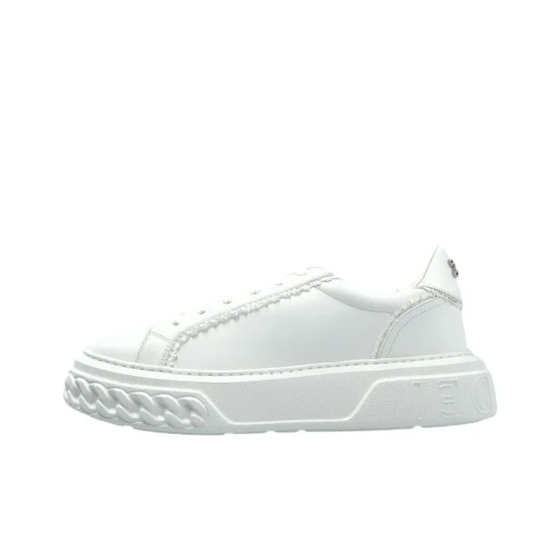 Casadei Conti Low Top Skateboard Shoes Women's White-0