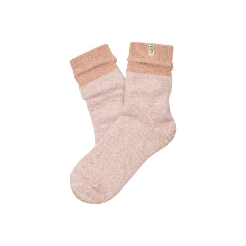 UGG Mid Calf Socks Women's 1 Pack Pink