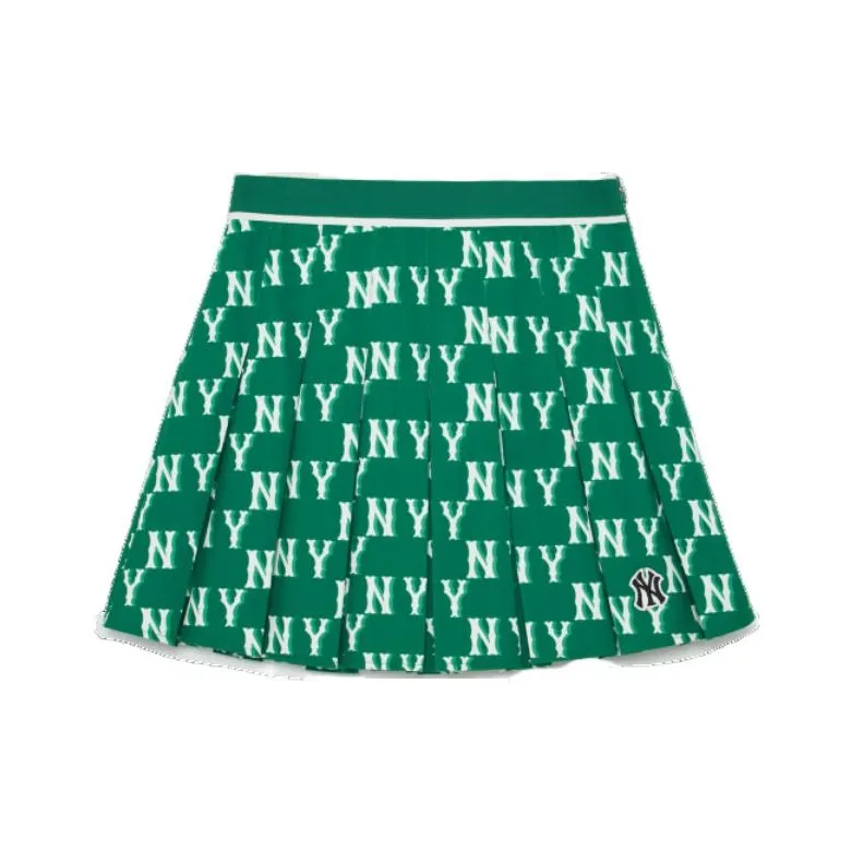 MLB New York Yankees Casual Short Skirts Women's Green-0