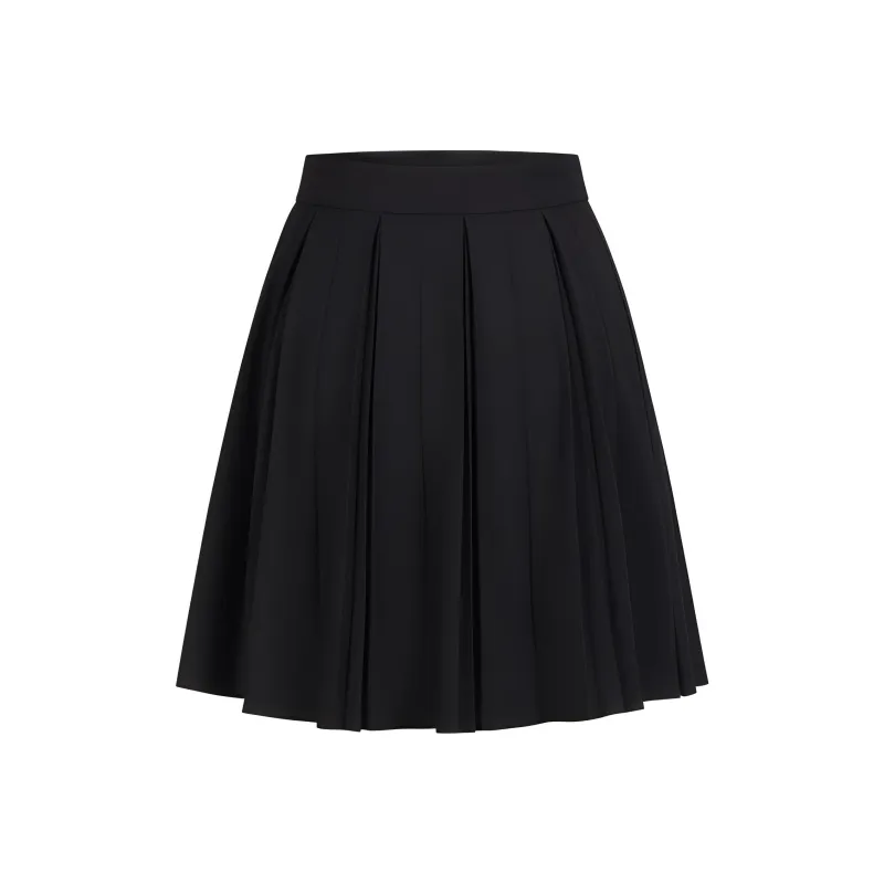 JZ. ANNAKRO Casual Short Skirts Women's Plain Black-0