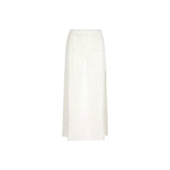 Ferragamo Side Slit Knitted Midi Skirt