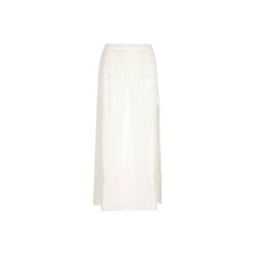 Ferragamo Side Slit Knitted Midi Skirt