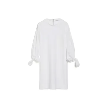 MaxMara SS25 Long Sleeved Dress Women's White