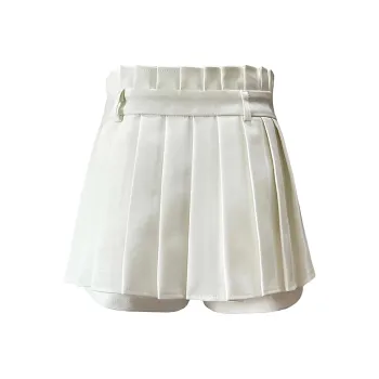 Kazakhstan Casual Short Skirts Women's White