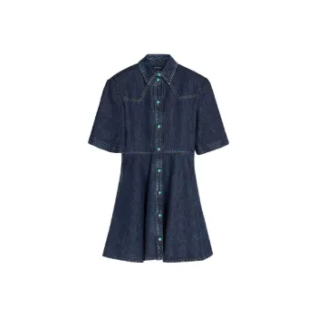 SportMax Denim Short Skirts Women's Dark Blue