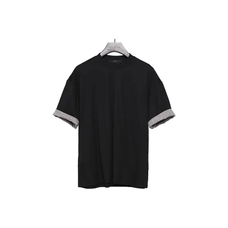 RAYSHOW T Shirts Men Black-0