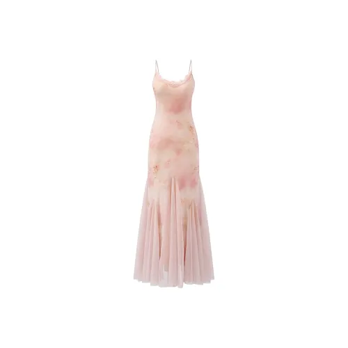 PAZZO SS25 Slip Dress Women's Red Floral